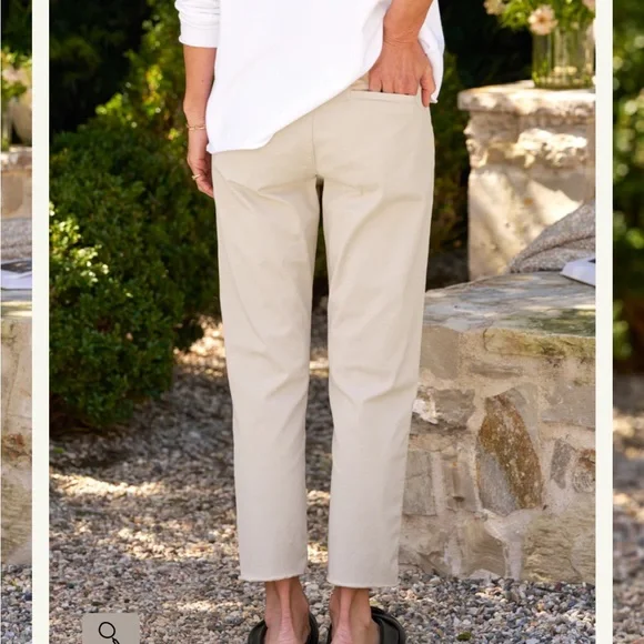 Frank & Eileen Woman's Wicklow The Italian Chino Pants Sz 6 - Picture 3 of 9